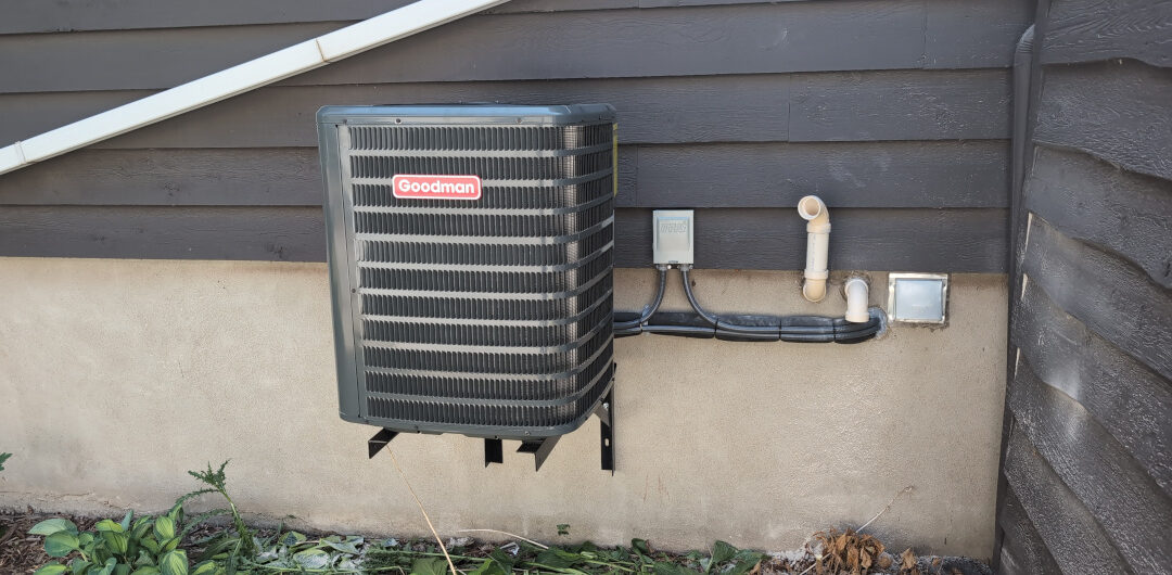 air conditioner on brackets