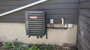 air conditioner on brackets